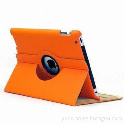 Orange 360 Degrees Case for iPad 2 and 3 with Elastic Closure Strap, Multi-color Available